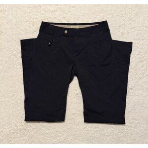 Royal Robbins Women's Stretch Hiking Travel Work Lightweight Pants Black Size 4